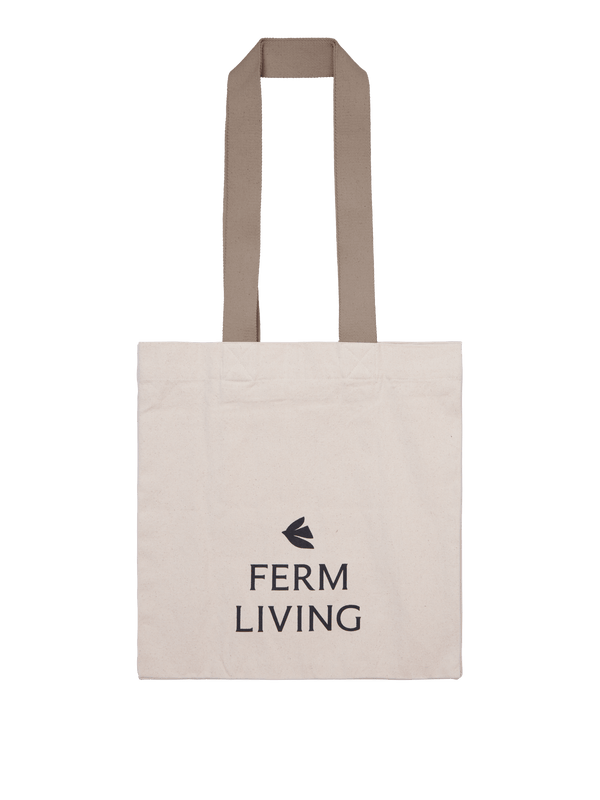 Ferm Living Everyday Tote Bag - Undyed/Dark Cashmere