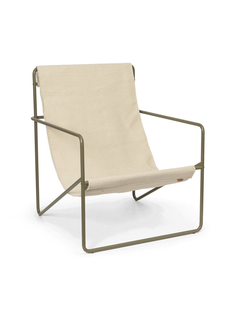 Desert Lounge Chair i oliv med hängande sits i cloud
