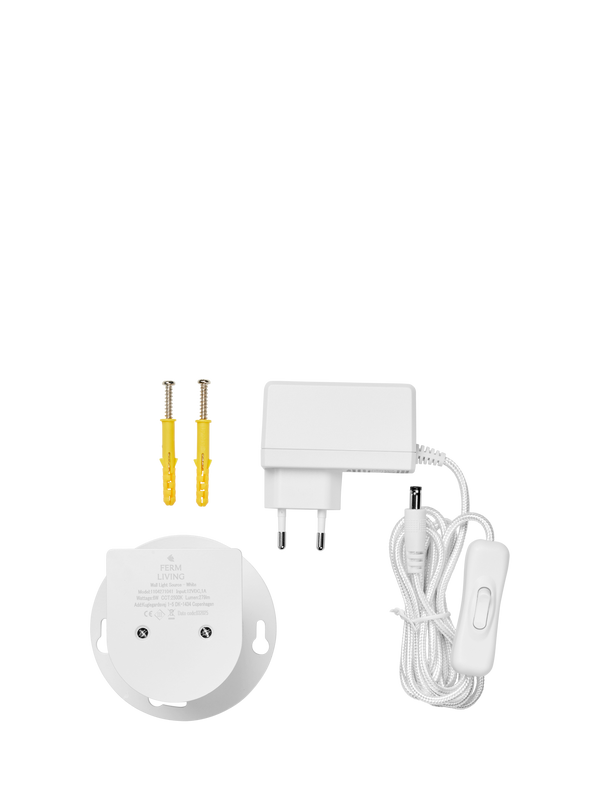 Kids Wall Light Source - White