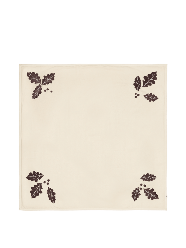 Oak Christmas Tree Blanket - Square - Natural