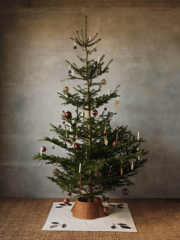 Oak Christmas Tree Blanket - Square - Natural
