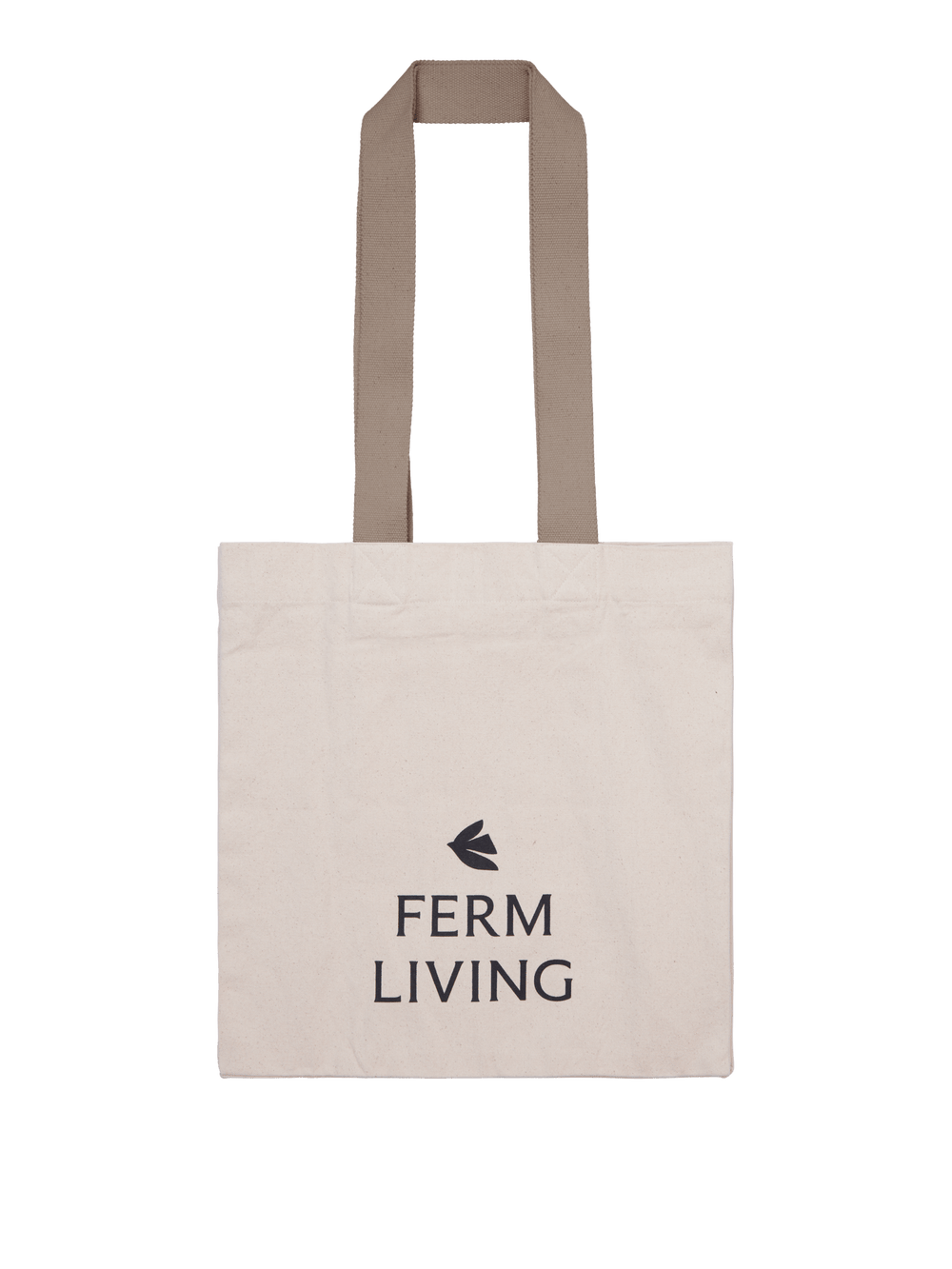Ferm Living Everyday Tote Bag - Undyed/Dark Cashmere