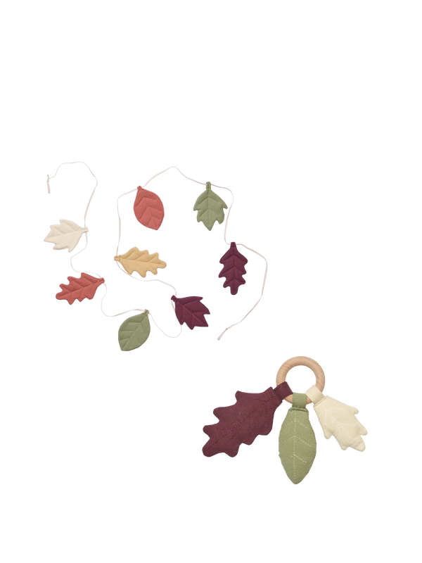 Leaf Garland - Autumn & Rattle - Tea Green - Gift Set