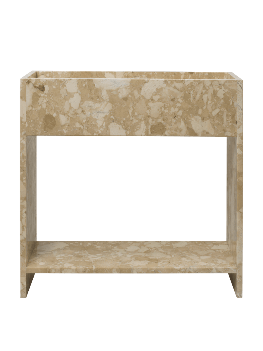 538575 Stone Plant Box med Hylla - Sand – Ferm Living