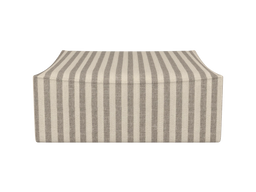 Catena Pouf Square L500 i Louisiana med ränder i sand/off-white